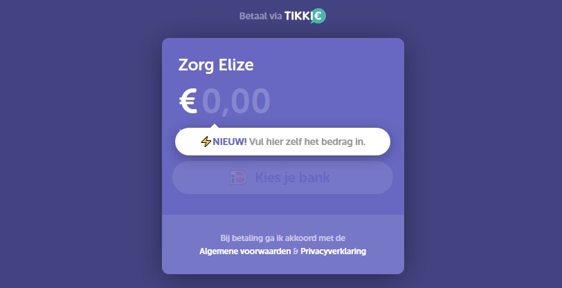 Nu ook geven via Tikkie