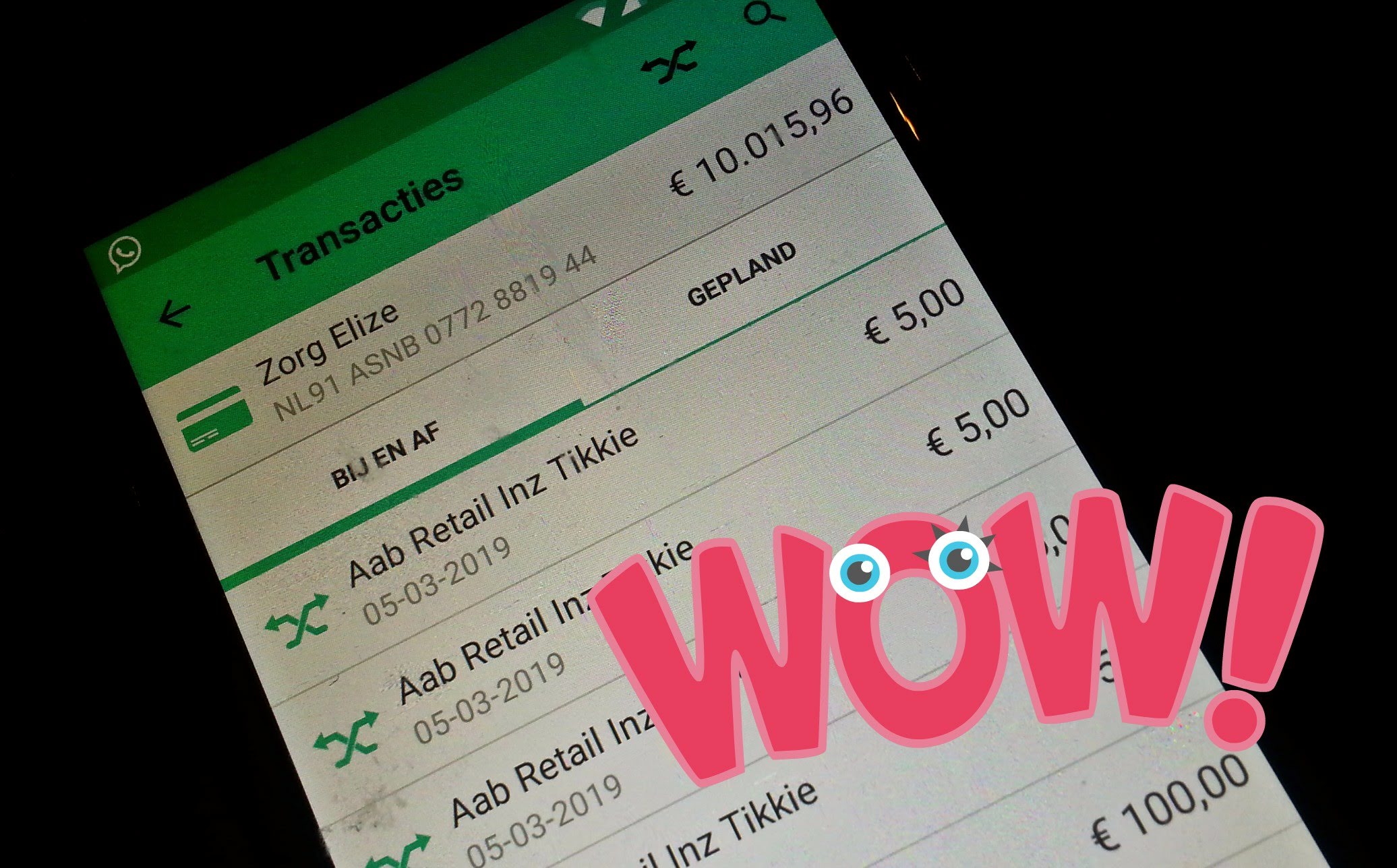 Grens van 10.000 euro gepasseerd